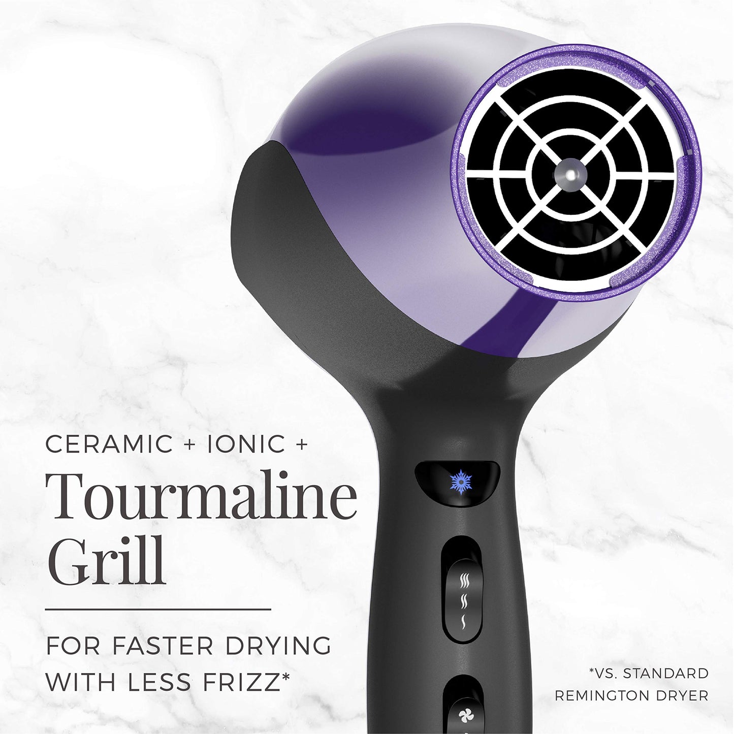 REMINGTON® Damage Protection Hair Dryer Purple Remington