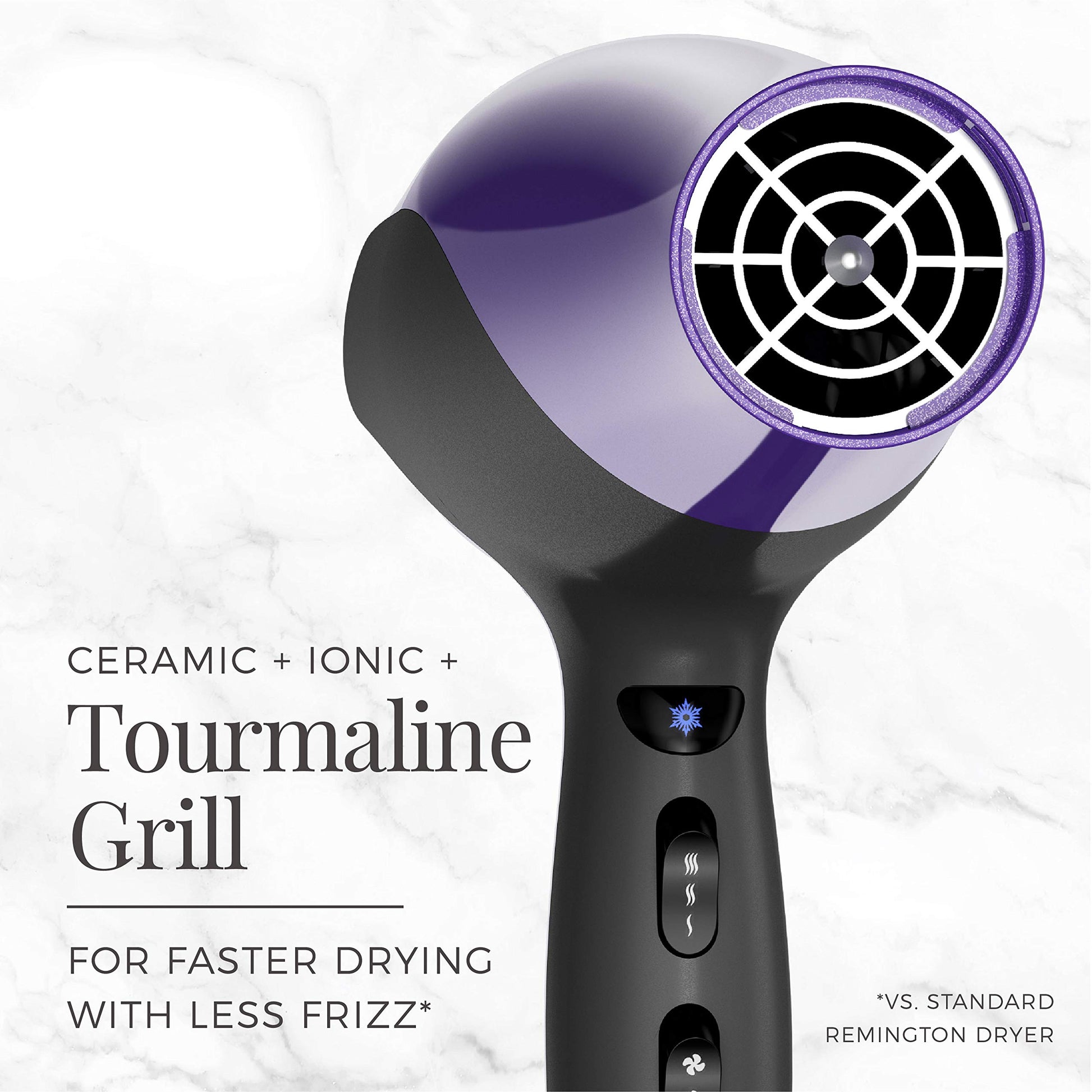 REMINGTON® Damage Protection Hair Dryer Purple Remington