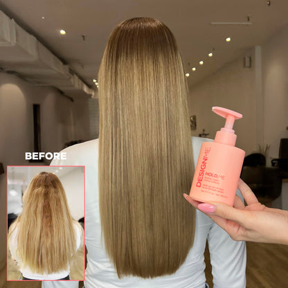 Design.Me HOLD.ME Styling Cream | Smoothing Cream for Blowouts & Sleek Looks | Hydrating, Tames Frizz & Flyaways, Adds Shine & Smooths Hair | Soft Hold | Blow Dry Cream For All Hair Type Design.Me