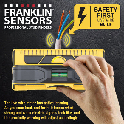 Franklin Sensors ProSensor M210 Stud Finder with 13-Sensors, Wood & Metal Stud Detector/Wall Scanner, Live Wire Detection - Available at All In One Marketplace Canada
