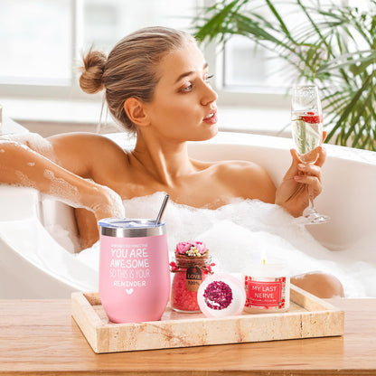 Birthday Gifts Basket for Women, Unique Self Care Package Relaxation Spa Bath Set for Mom,Get Well Soon Box for Her, Christmas Mother's Day Thinking of You Gift Ideas For Best Friends,Sister, Wife 🍁 All In One Marketplace Canada