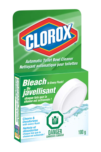 Clorox Automatic Toilet Bowl Cleaner with Bleach, 100 g, Multi-Pack of 12 Clorox