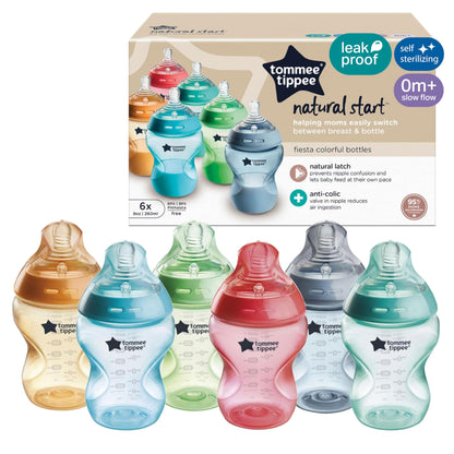 Tommee Tippee Natural Start Baby Bottles, Anti-Colic, 0m+, 9oz/260ml 🍁 All In One Marketplace Canada