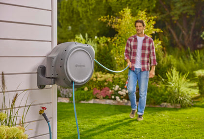 Gardena 20500-80, 50 ft. Wall-Mounted Auto-Retractable Hose Reel, Frost-Proof, RollControl Technology for Safe and Slow retraction 🍁 All In One Marketplace Canada