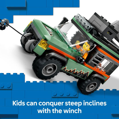 LEGO City Off-Road 4x4 Mountain Truck Toy - Building Toy Set for Kids, Boys and Girls, Ages 6+ - Fun Gift Idea for Ramadan - with Adventurer Minifigure and Accessories - 60447