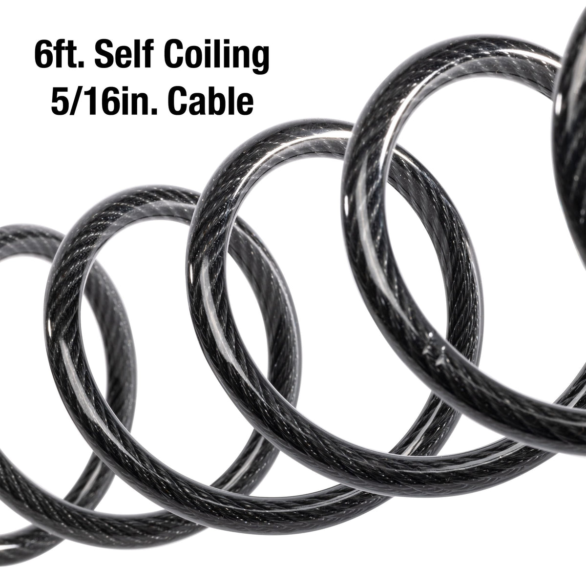 Master Lock 8114D Set Your Own Combination Bike Lock, 6 Feet Long, Black
