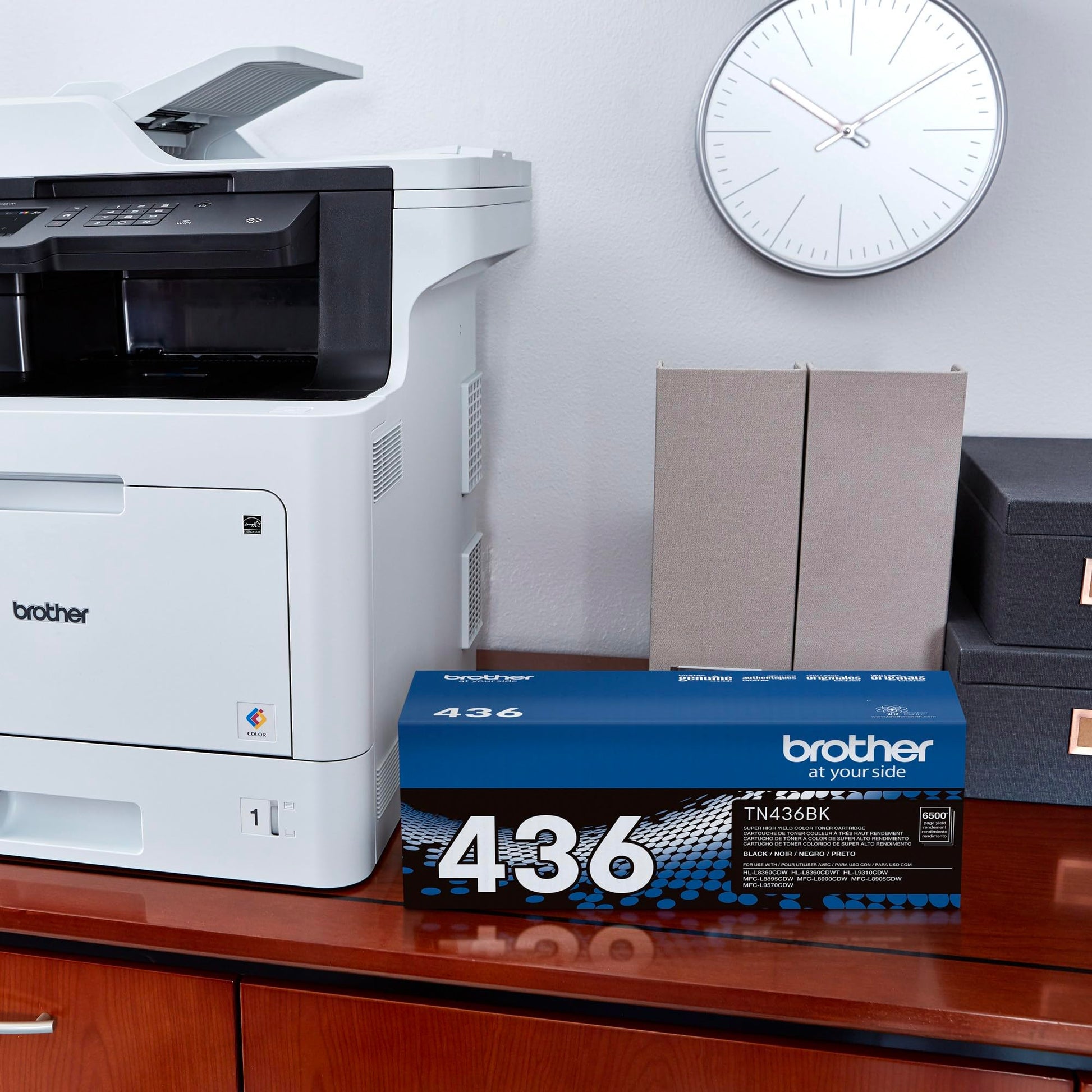 Brother Original TN436BK Super High-Yield Black Toner Cartridge, Higher Yield for Value, Original Toner Replacement Cartridge, Toner for Brother Laser Printers HL-L8360CDW, MFC-L8610CDW, and More Brother