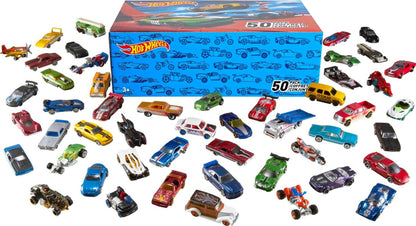 Hot Wheels 50-Pack of 1:64 Scale Vehicles (Styles May Vary)