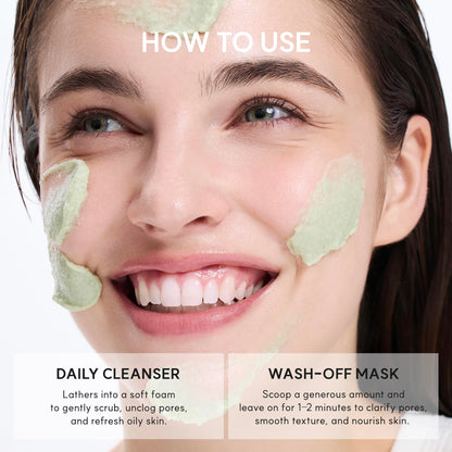 Arencia Green Rice Mochi Face Cleanser 120g - Available at All In One Marketplace Canada