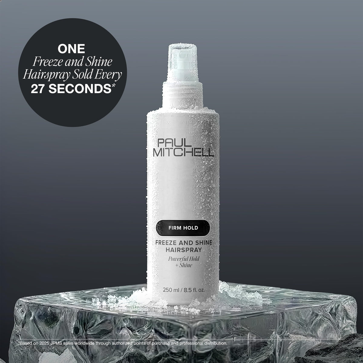 Paul Mitchell Freeze and Shine Hairspray, Powerful Hold + Shine, For Coarse Hair, 1 L