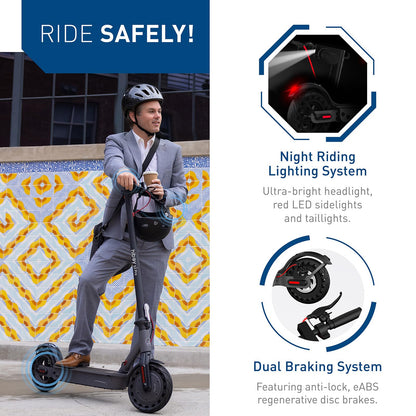 Hiboy S2 Pro Electric Scooter, 500W Powerful Motor, 10" Solid Tires, 25Miles/40KM Range & 19Mph/30 KPH Folding Commuter Electric Scooter for Adults 🍁 All In One Marketplace Canada