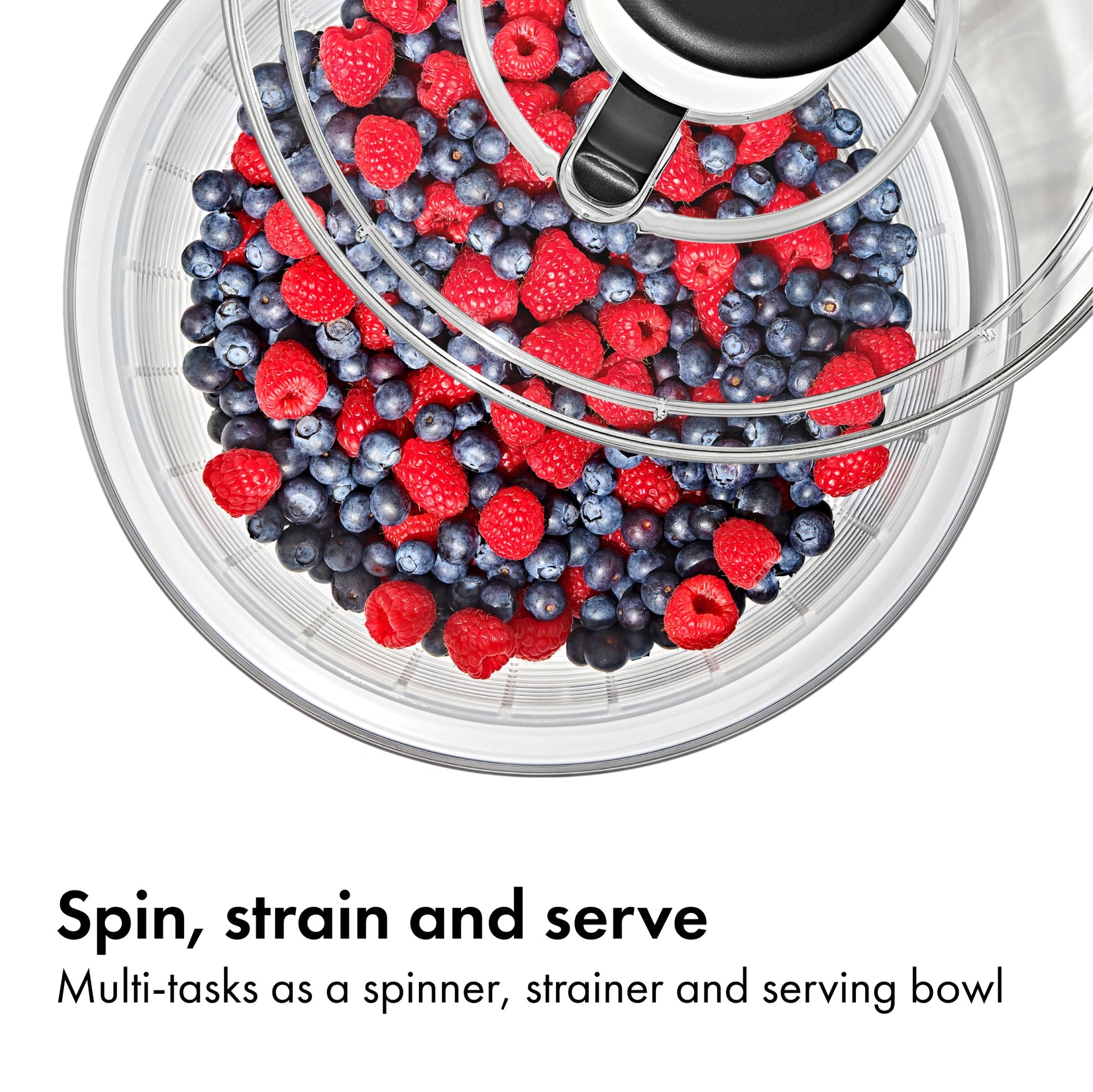 OXO Good Grips Good Grips Salad Spinner, 10.25-Inch Clear - Available at All In One Marketplace Canada
