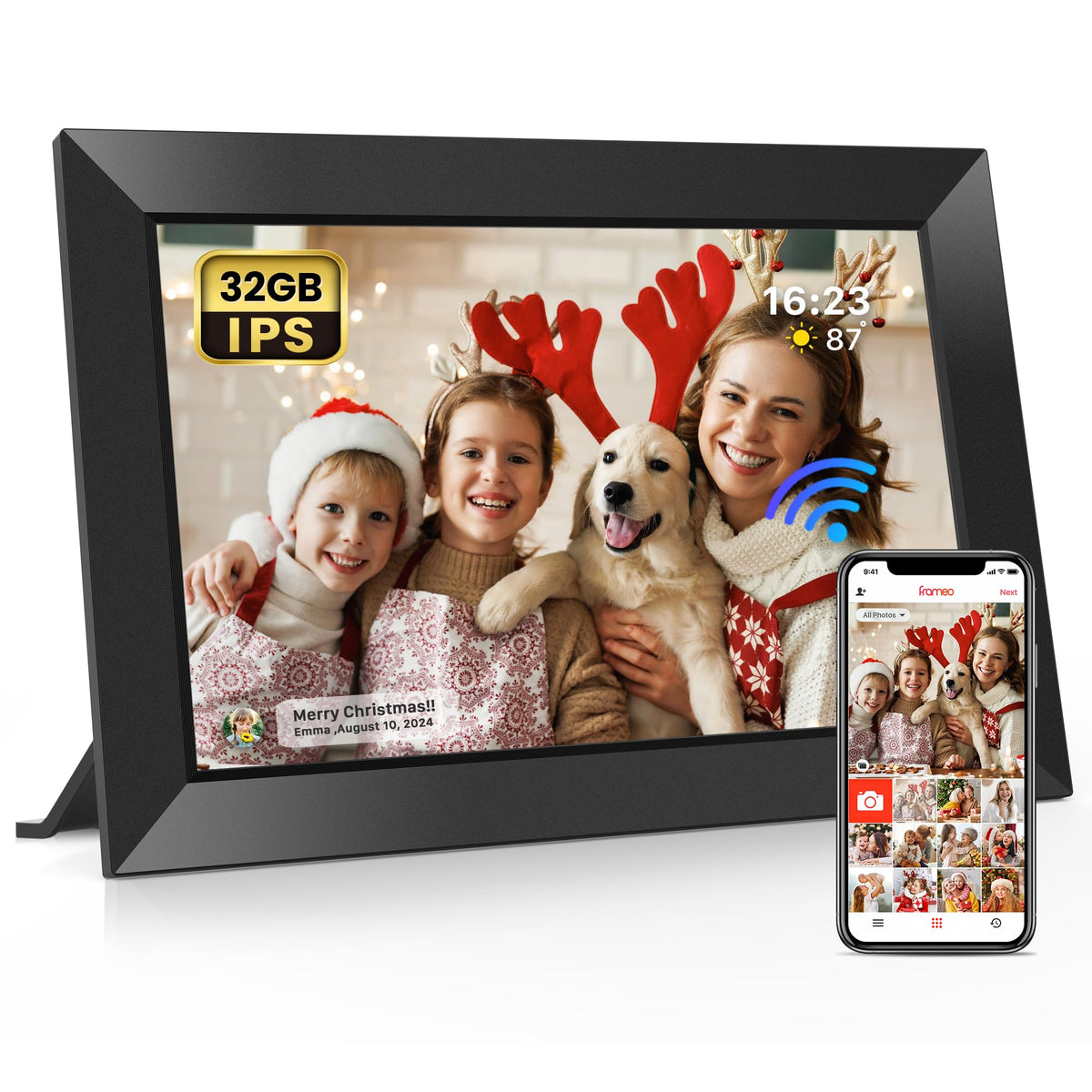 Frameo 10.1" Digital Picture Frame, 32GB Memory WiFi Electronic Photo Frame 🍁 All In One Marketplace Canada