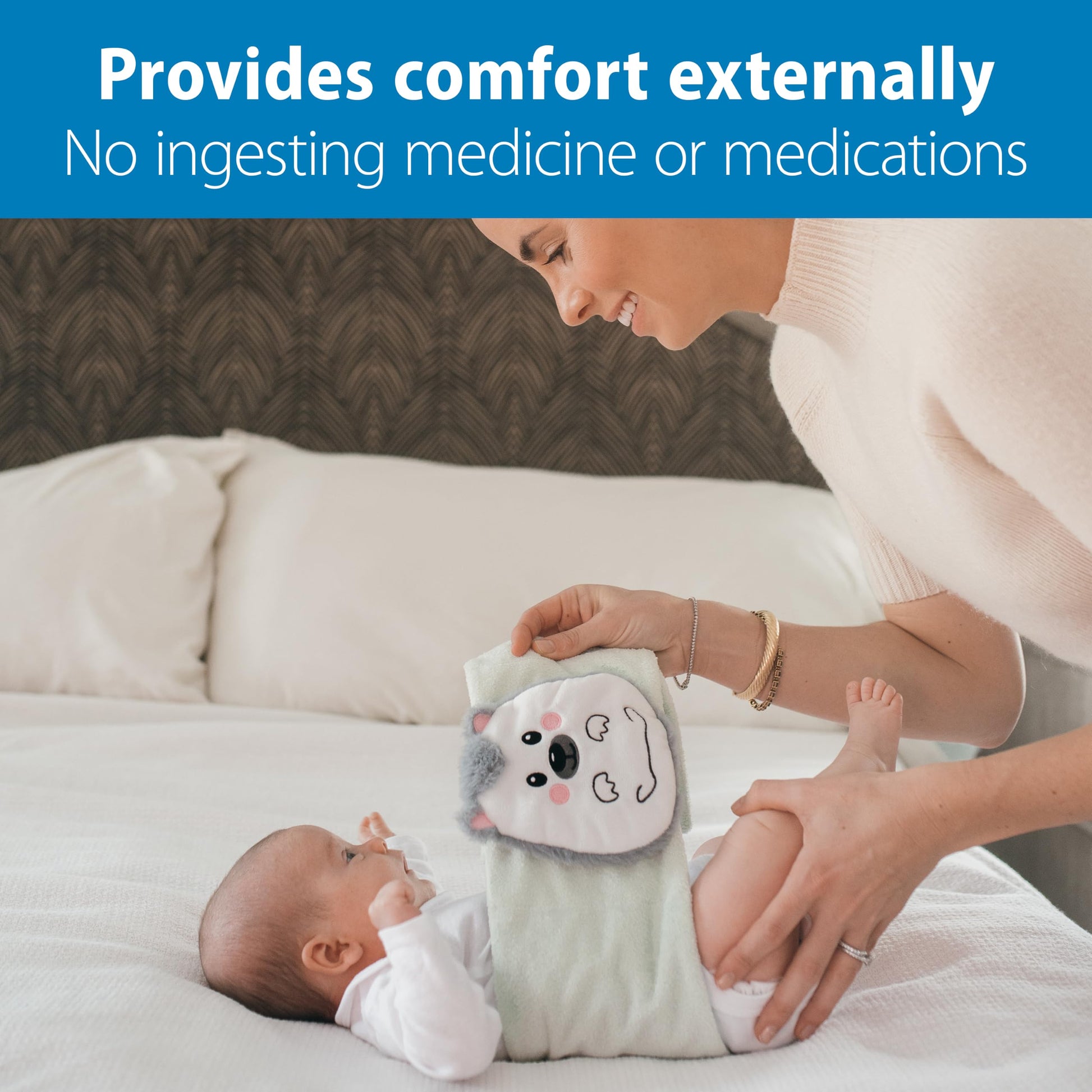 Dr. Brown's Infant Gripebelt Heated Belly Band, Soothe Baby's Tummy with Gentle Warmth and Compression, Hedgehog, 0m+ Dr. Brown's