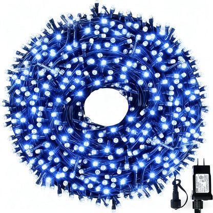 MZD8391 105FT 300LED Christmas Light, Christmas Tree Light, Blue White 🍁 All In One Marketplace Canada