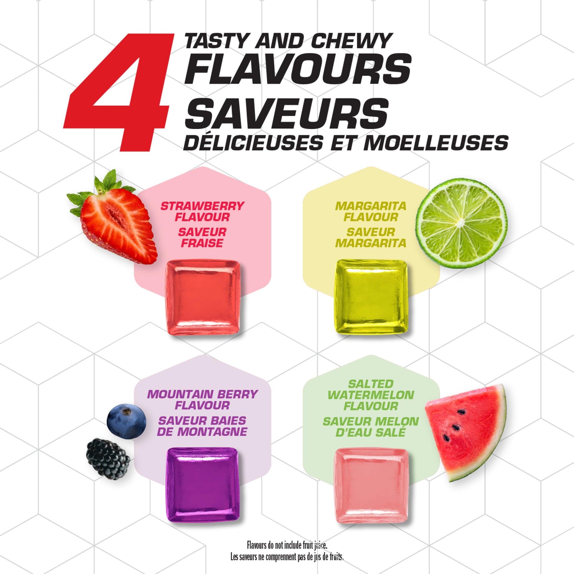 CLIF BLOKS Strawberry Energy Chews – Organic, Gluten-Free, 60g (18-Pack)