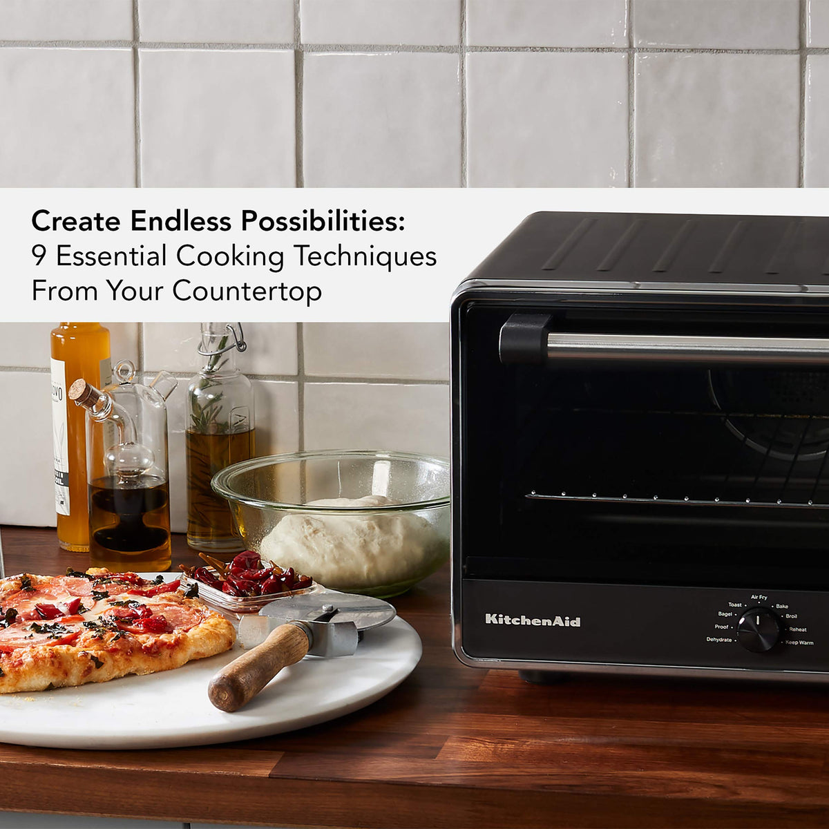 KitchenAid Digital Air Fryer Countertop Oven, KCO124BM, Black Matte