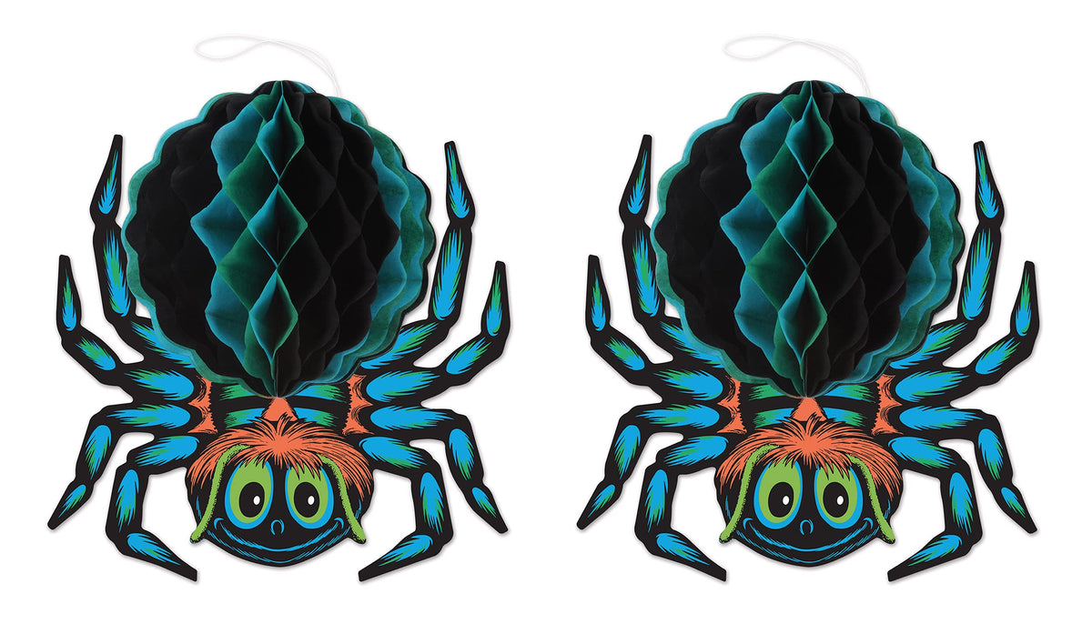 Vintage Halloween Tissue Spider - Pack of 2
