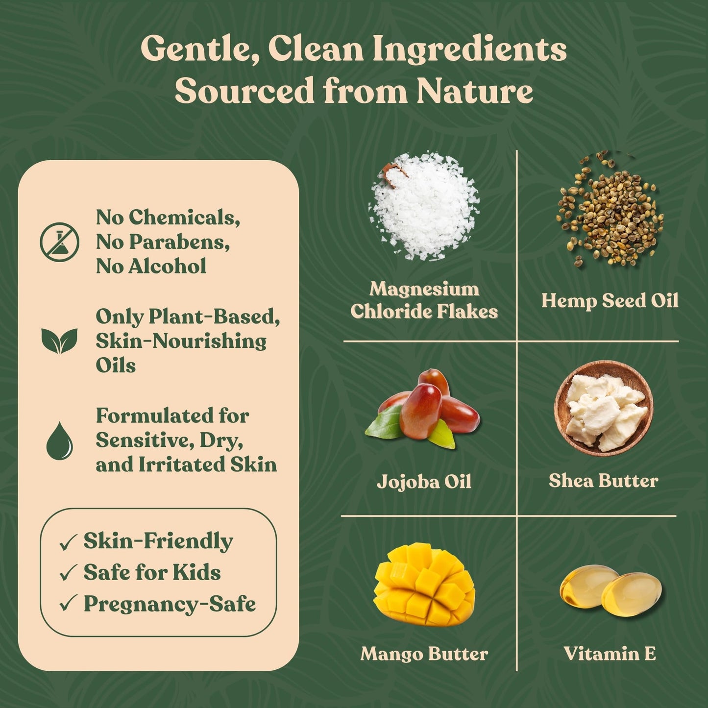Remedy Mama Unscented Magnesium Cream for Daily Comfort – with Hemp Seed Oil, Jojoba Oil, Mango & Shea Butter – Magnesium Oil Spray Alternative – Natural, Gentle & Skin-Friendly – 4oz Glass Jar – Made in Canada - Available at All In One Marketplace Canada