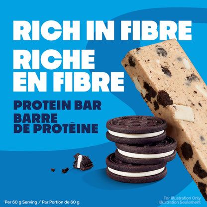Quest Nutrition Cookies & Cream Flavour Protein Bar, High Protein, High Fibre, Low Sugar, Keto Friendly, 21g Protein, 1g Sugar, 12ct