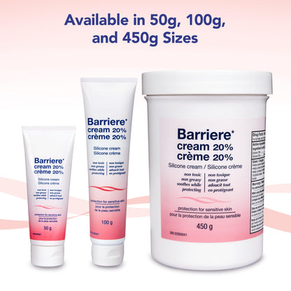 Barriere Silicone Cream for Chapped Skin, Skin Irritants, and Diaper Rash, Non-Greasy, Easy To Apply Skin Cream, 450 gram Barriere