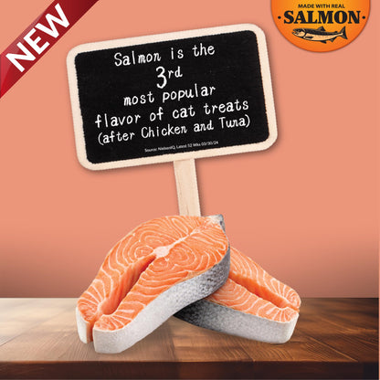 INABA Salmon Churu Cat Treats, Lickable, Squeezable Creamy Purée Cat Treat with Green Tea Extract & Taurine, 14 Grams Each Tube, 20 Tubes, Salmon & Tuna Variety Box - Available at All In One Marketplace Canada