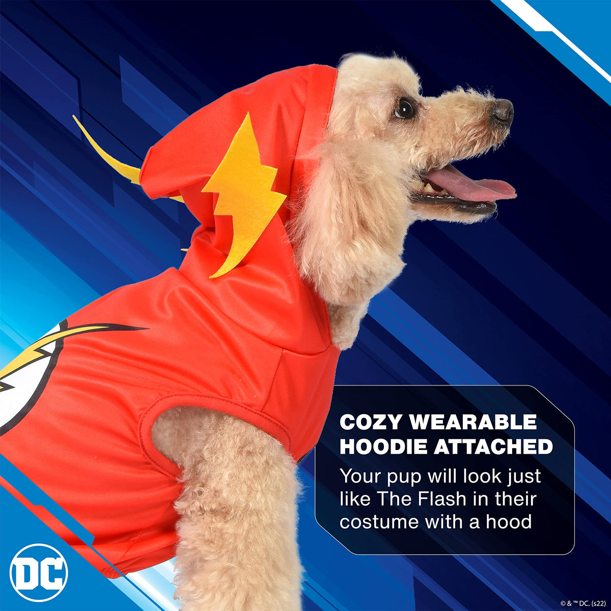 DC Comics for Pets The Flash Dog Costume, Small