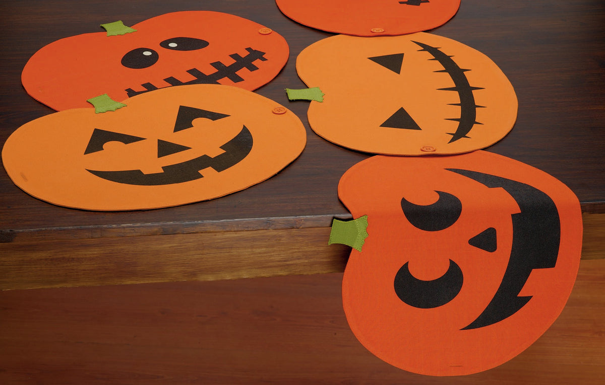 Chemin de table et sets de table Halloween DII Jack O' Lantern (lot de 4)