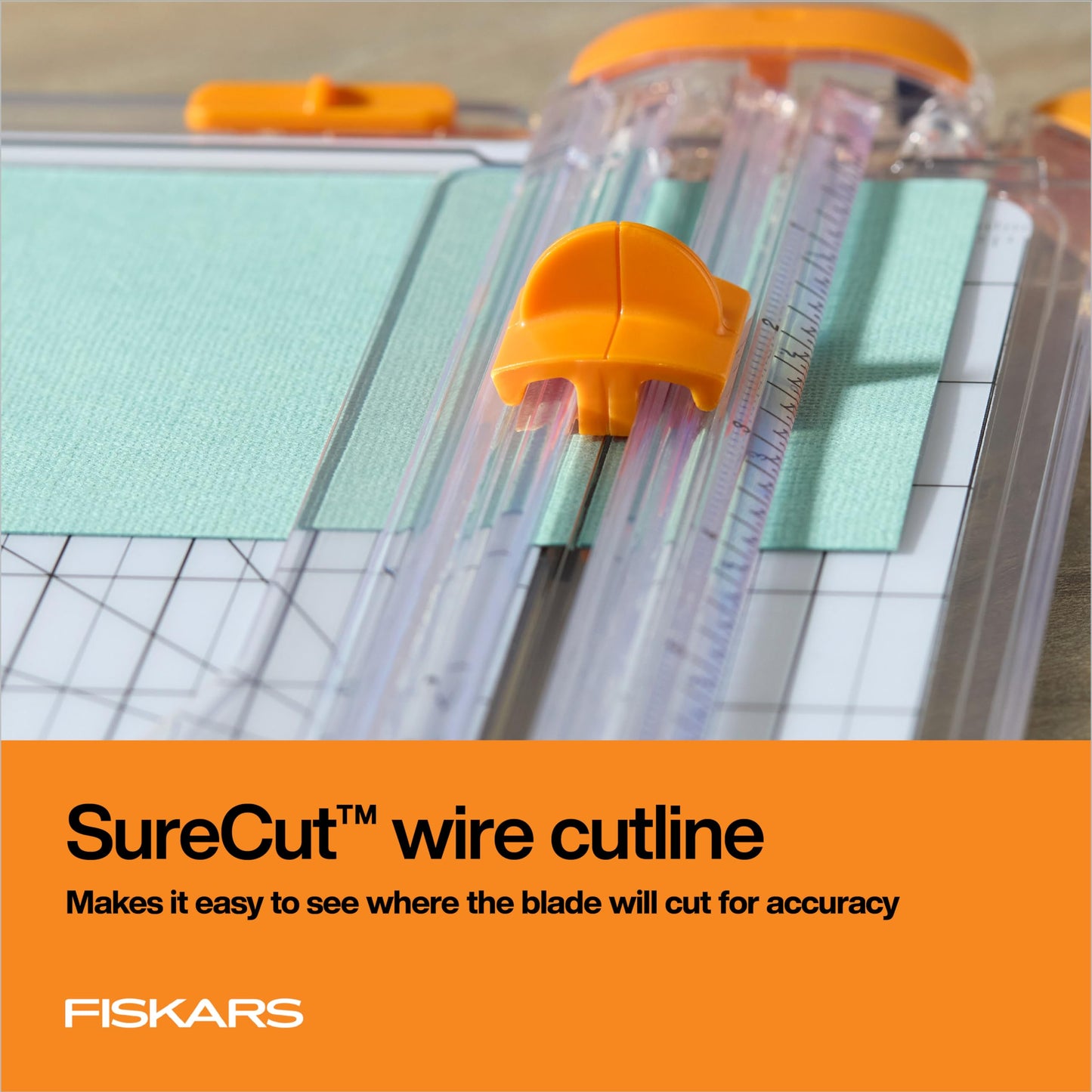 Fiskars Precision Paper Trimmer - Easy, Safe and Accurate for Crafts, Gifts, Cards and More - Always Cuts Straight Fiskars