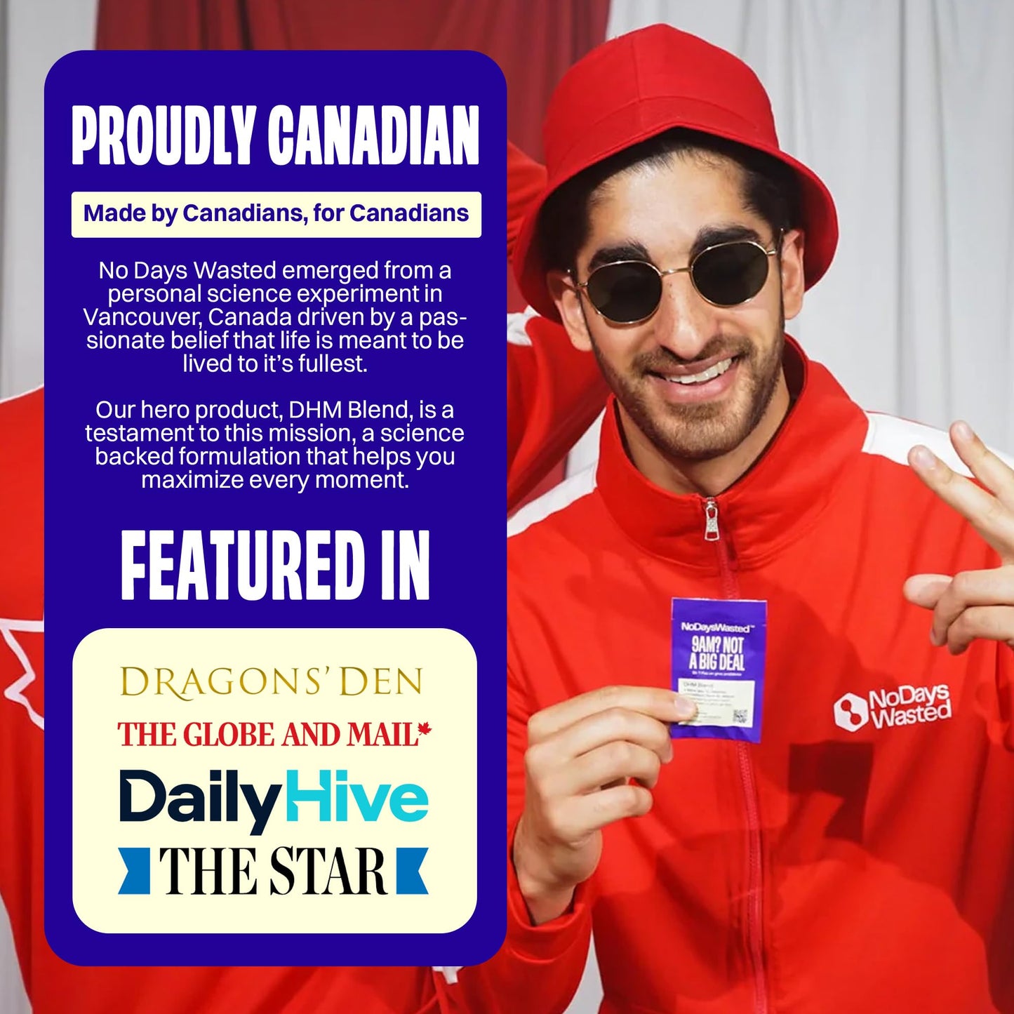 DHM Blend, No Days Wasted, 30 Capsules (15 Servings) - Jar - Dihydromyricetin (DHM Supplement), Milk Thistle, Prickly Pear, Hydration Blend-Take During Evening for Better Next Day After Celebrating - Available at All In One Marketplace Canada