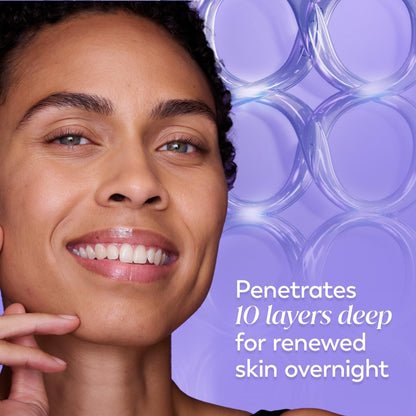 Olay Face Moisturizer, Anti-Aging Night Cream for Women - Fragrance-Free Skin Care, Instant Hydration, Anti-Wrinkle, Reduces Fine Lines, Exfoliates, Smooths Texture - Niacinamide, Amino Pepitde, 50 mL [Packaging may Vary]