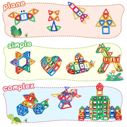 Tolnetr Magnetic Tiles Toddler Toys - Toy for 3 4 5 Year Old Boys Girls 🍁 All In One Marketplace Canada