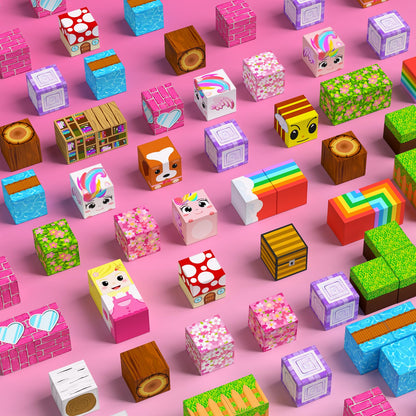 SSAWER Magnetic Blocks, 100PCS Toys Building Blocks Cubes Gifts for Girls 🍁 All In One Marketplace Canada