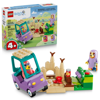 LEGO Bluey Grannies with Bingo and Bluey - Building Toy for Girls & Boys, Ages 4+ - Toddler Car & Playset with 2 Characters - Gift for Birthdays - 11216 LEGO