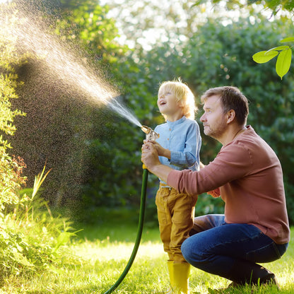 FANHAO Garden Hose Nozzle Sprayer, 100% Heavy Duty Metal Handheld Water Nozzle High Pressure in 4 Spraying Modes for Hand Watering Plants and Lawn, Car Washing, Patio and Pet - Available at All In One Marketplace Canada