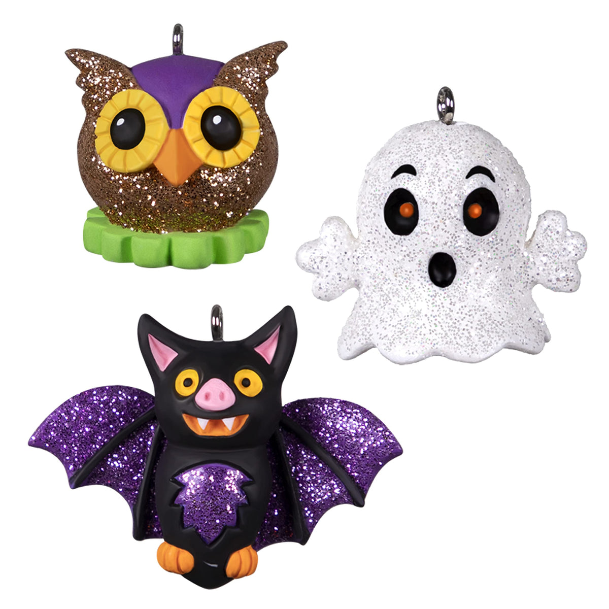 Ornement de Noël miniature Hallmark Keepsake 2022, Vintage Halloween Cuties, mini ensemble de 3