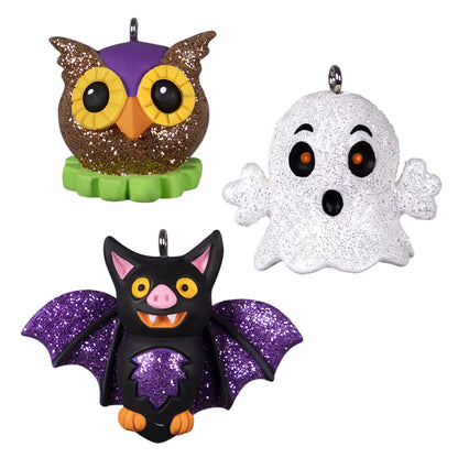 Ornement de Noël miniature Hallmark Keepsake 2022, Vintage Halloween Cuties, mini ensemble de 3