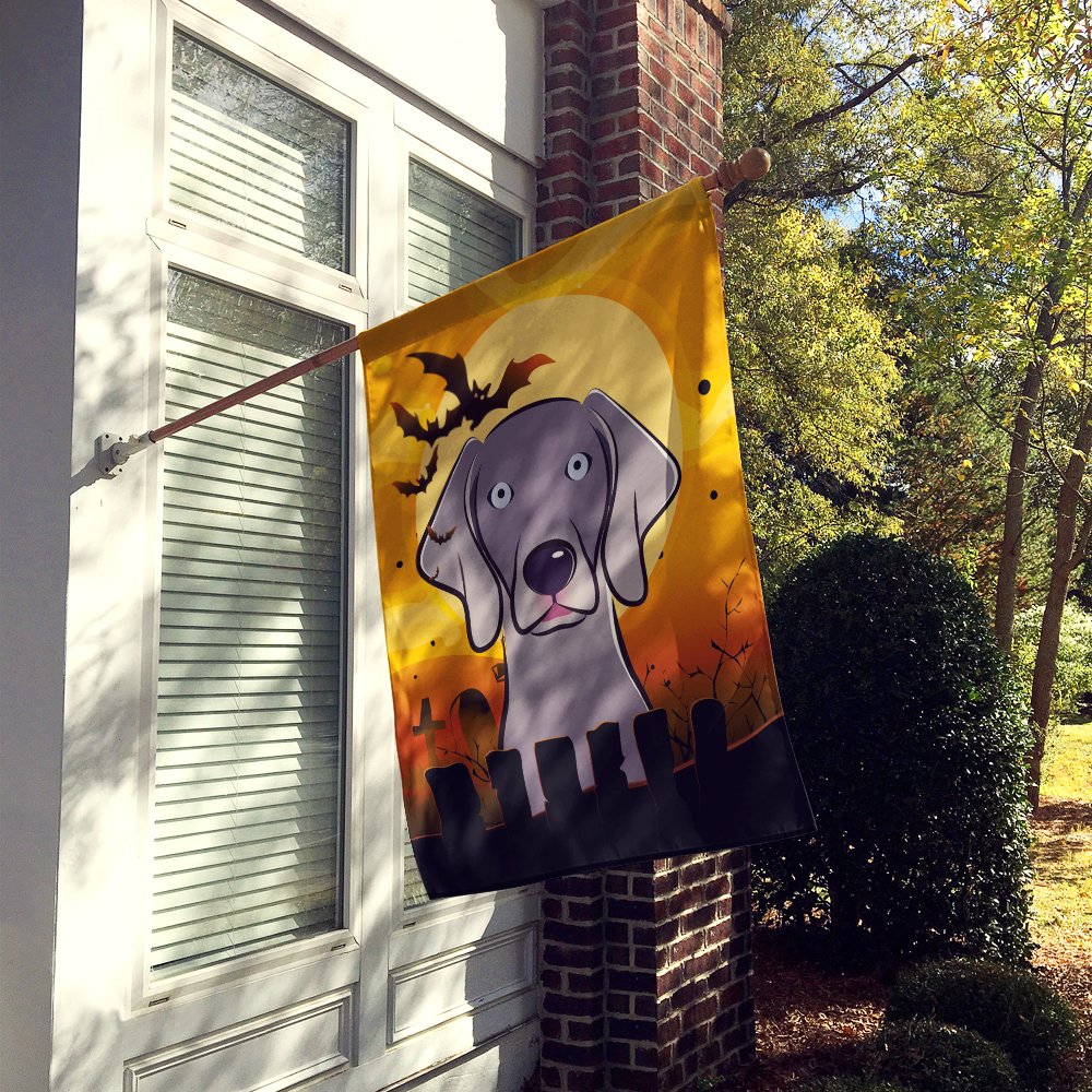 Drapeau de maison en toile Caroline's Treasures BB1789CHF Weimaraner Halloween, multicolore, grand