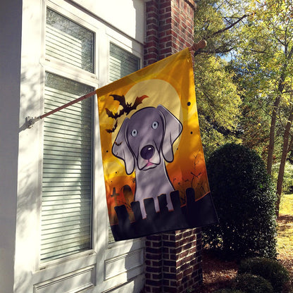 Drapeau de maison en toile Caroline's Treasures BB1789CHF Weimaraner Halloween, multicolore, grand