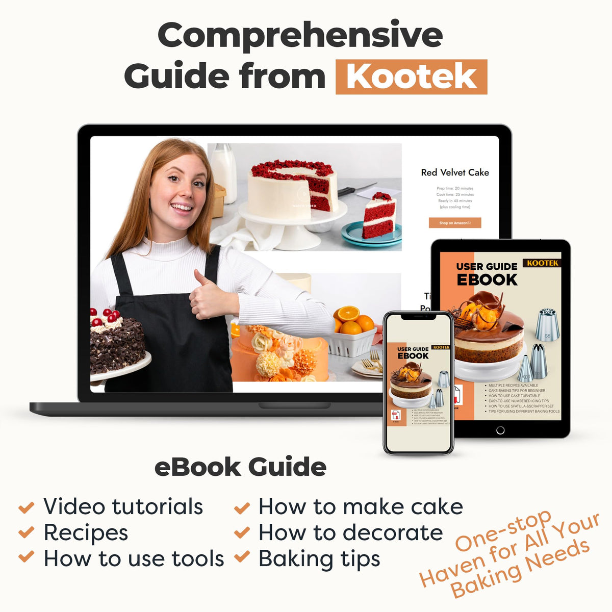 Kootek 71 Cake Decorating Kit Baking Supplies Tools for Beginners & Pros 🍁 All In One Marketplace Canada