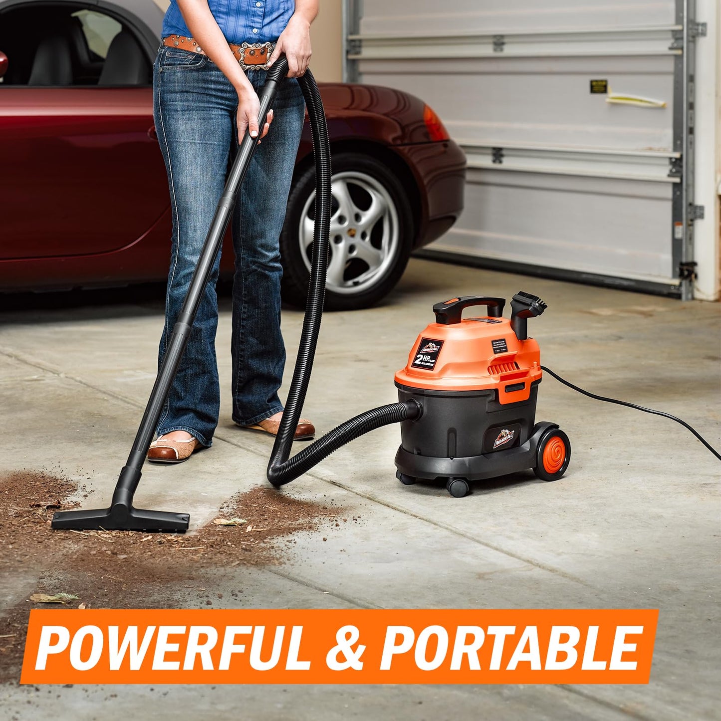 Armor All AA255W 2.5 Gal 2 Peak HP Wet/Dry Utility Vac Orange/Black 🍁 All In One Marketplace Canada
