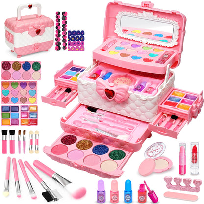 Kids Makeup Kit Toys for Girls - Kids Toys Washable Real Girls Make Up Set 🍁 All In One Marketplace Canada