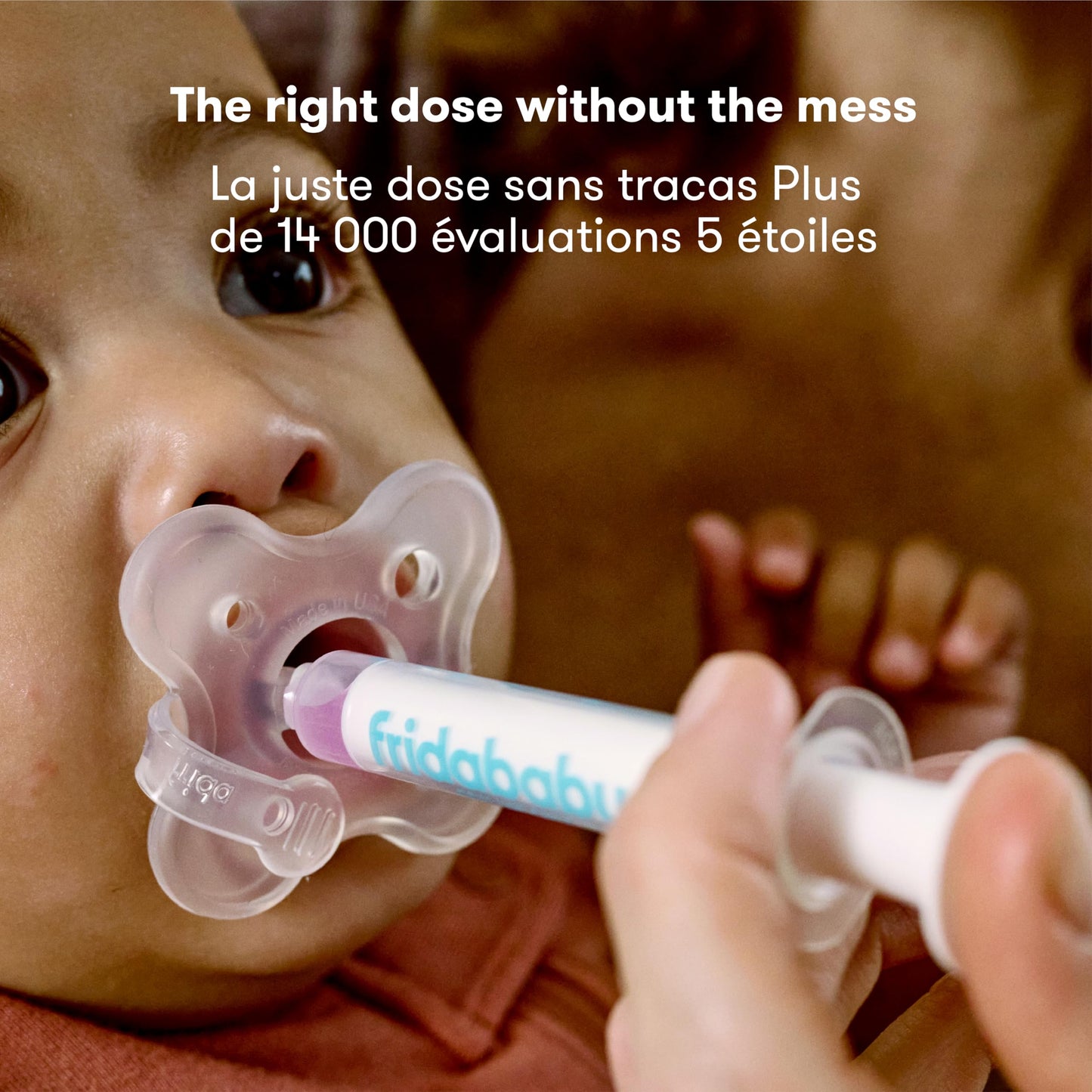 Frida Baby Medicine Pacifier, Medi Frida Baby Medicine Syringe & Accu-Dose Pacifier, Baby Medicine Dispenser for Mess & Fuss Free Use