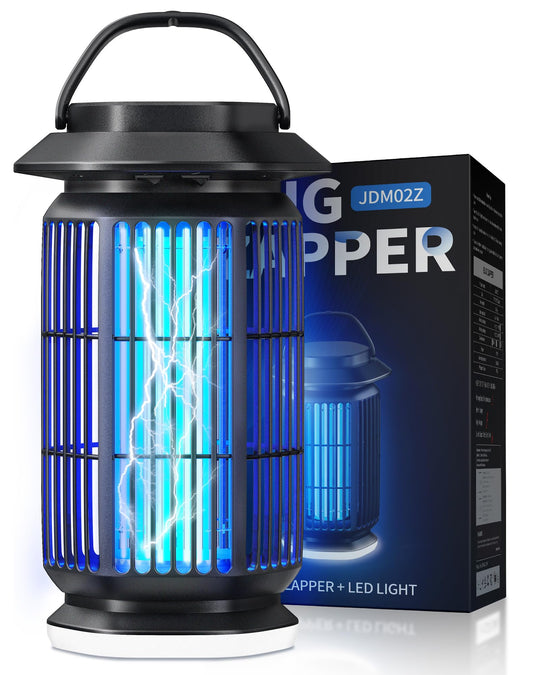 REOGLE 2-in-1 Bug Zapper Indoor Outdoor, 4000V Electric Mosquito Zapper with 365nm UV Light Trap & LED Night Light, Covers 2100 sq ft, Insect Fly Trapper Bug Light for Patio, Garage, Backyard, Porch - Available at All In One Marketplace Canada