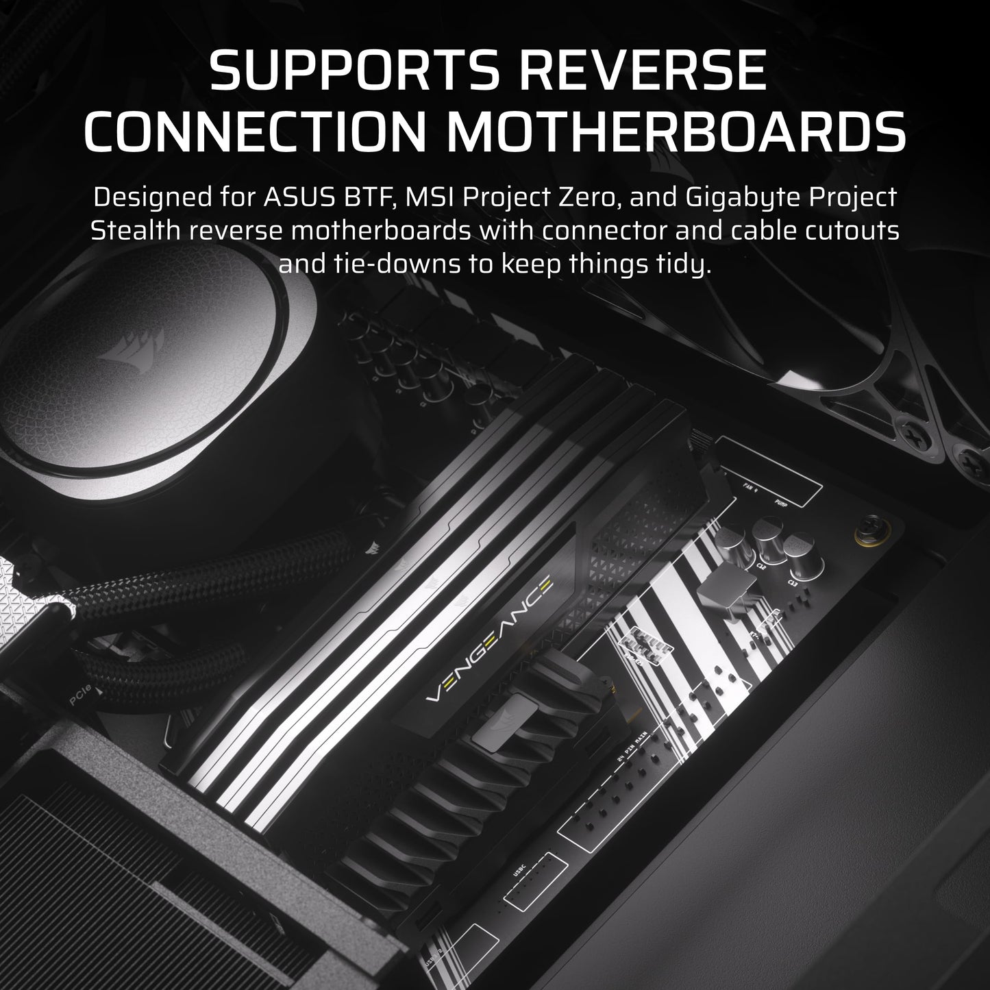 CORSAIR Frame 4000D RS Modular High Airflow Mid-Tower PC Case – 3X CORSAIR RS Fans – InfiniRail™ Fan Mounting System – Fits Multiple 360mm Radiators – Reverse Connector Motherboard Compatible – Black 🍁 All In One Marketplace Canada