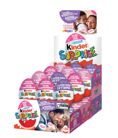 Kinder Surprise Milk Chocolate Eggs with Toys – 24 Pack (480g)