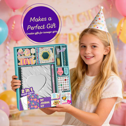 DIY Journal Kit for Girls, Scrapbook and Diary Set, Gifts for Girls 8-12 🍁 All In One Marketplace Canada