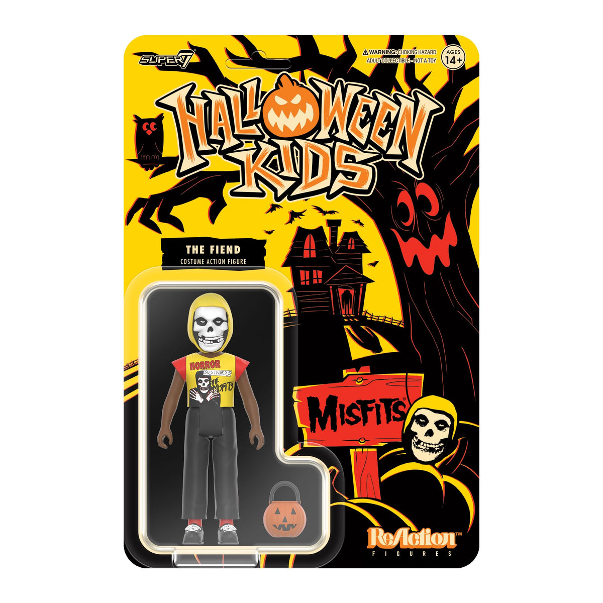 Figurine articulée Super7 Misfits Halloween Kids Boy Horror Business - 3,75" avec accessoire, objets de collection musicaux classiques et jouets rétro