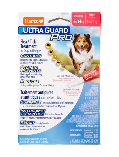 UltraGuard Pro Topical Flea & Tick Prevention for Dogs and Puppies - 6-14, 3 Monthly Treatments 🍁 All In One Marketplace Canada