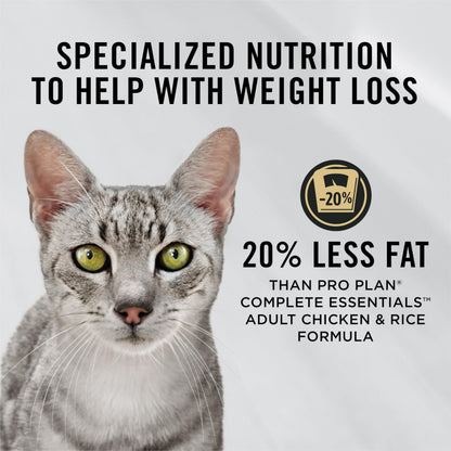 Pro Plan Dry Cat Food, Weight Management, Chicken & Rice 3.18kg 🍁 All In One Marketplace Canada